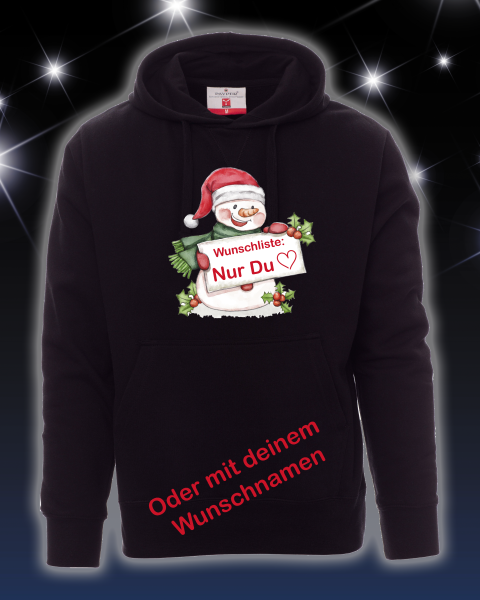 Weihnachts Hoodie mit Wunschname